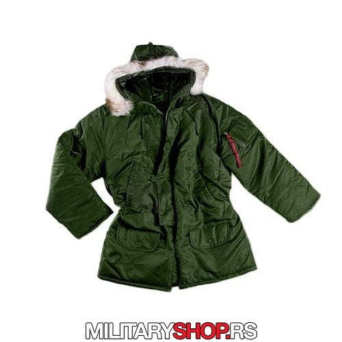 Pentagon Parka Jakna N3B Alaska - zelena