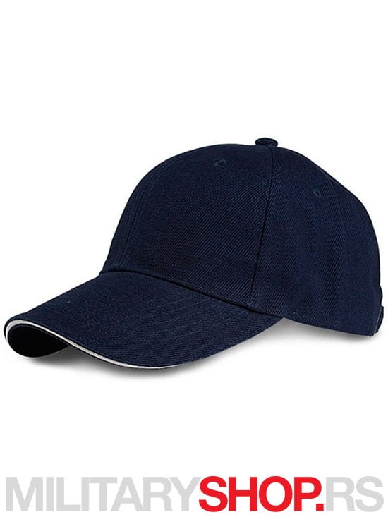 Kačket od brušenog pamuka teget boje-Runner - Slika 2