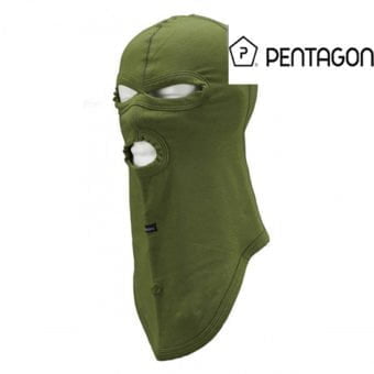 Fantomka zelena K14015 Balaklava sa tri otvora Pentagon