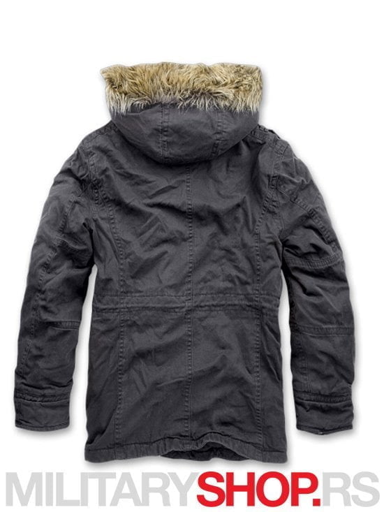 PARKA ZIMSKA JAKNA EKSPLORER VINTAGE CRNE BOJE