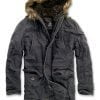 PARKA ZIMSKA JAKNA EKSPLORER VINTAGE CRNE BOJE