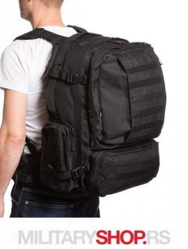 Taktički ranac sa dodacima Cooper 3 day crne boje 50L