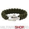 PENTAGON SURVIVAL BRACELET PRO GREEN