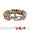 PENTAGON SURVIVAL BRACELET PRO KHAKI