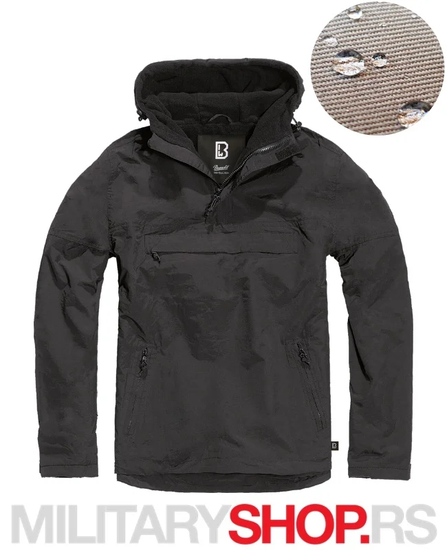 Brandit Windstoper-Windbreaker Jakna Crne Boje
