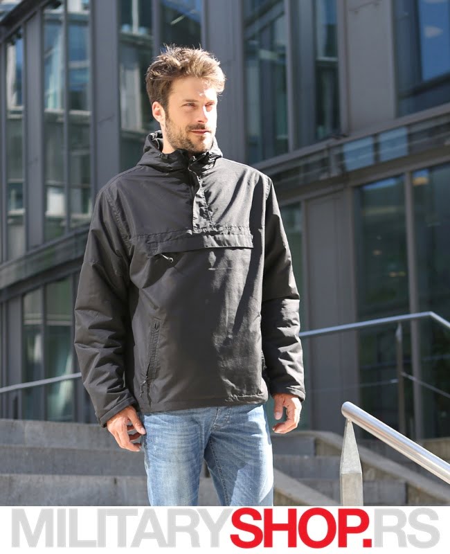 Brandit Windstoper-Windbreaker Jakna Crne Boje - Slika 3