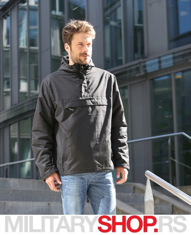 Brandit Windstoper-Windbreaker Jakna Crne Boje - Slika 3