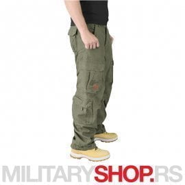Surplus maslinasto zelene pantalone Airborne Vintage 100% pamuk