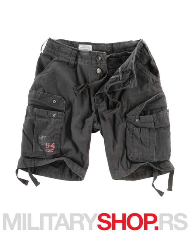 Surplus bermude Raw Vintage 100% pamuk crna boja