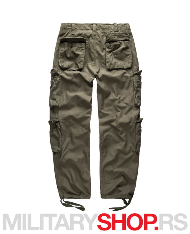 Surplus maslinasto zelene pantalone Airborne Vintage 100% pamuk