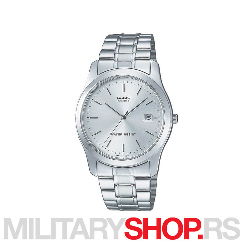Casio analogni silver metal muški ručni sat MTP 1141A 7ARDF