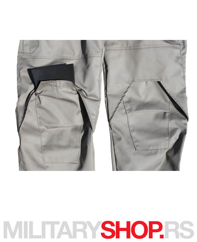 Moto pantalone sa ojačanjima bež boja