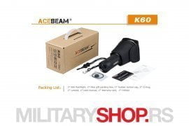 Acebeam K60 Lampa domet 704 metra