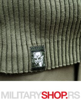 Army džemper sa kragnom maslinasto zelena boja