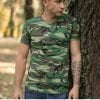 Maskirna pamučna majica Woodland vojna šara
