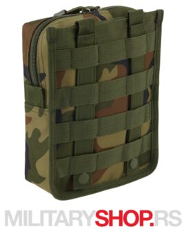 Brandit Cross Molle Pouch Woodland Torbica