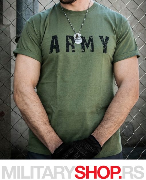 Pamučna majica ARMY zelena