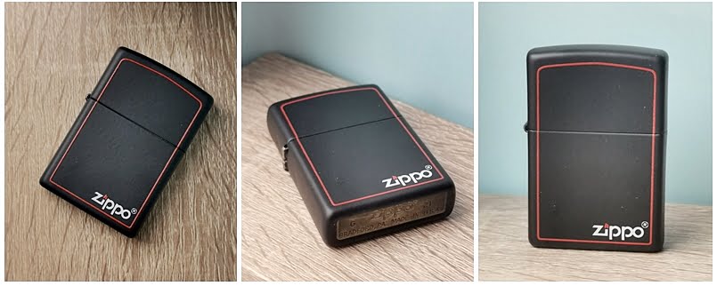 Red Black Matte Zippo Upaljač 218ZB