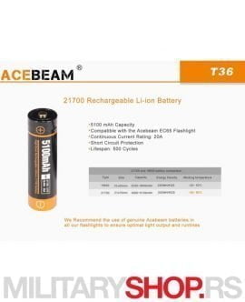 Baterija Acebeam Li Ion 21700