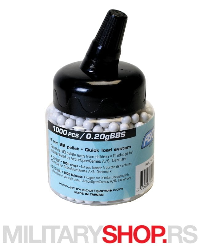 BBs kuglice za Airsoft 0,20 gr 1000 komada
