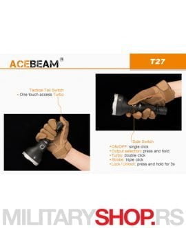 Lampa Acebeam T27 domet 1180 metara