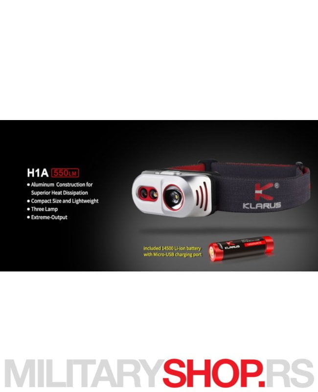 Klarus H1A lampa za glavu