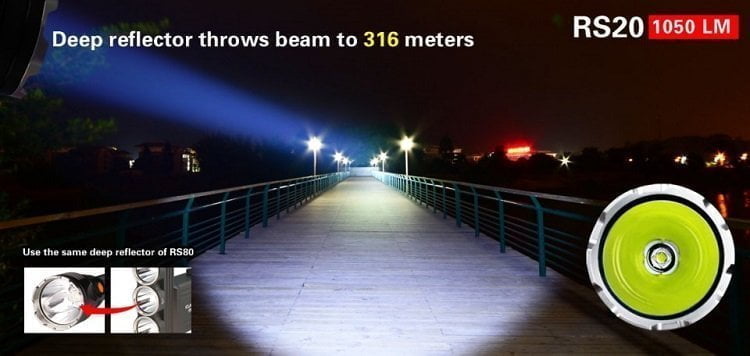 Profesionalna lampa velike jačine Klarus RS20
