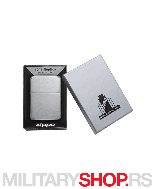 Replika 1941 Zippo upaljač Brush Chrome