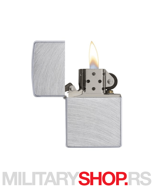 Hromirani luk Zippo upaljač Chrome Arch