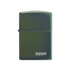 Metalik-zeleni Zippo upaljač s logom