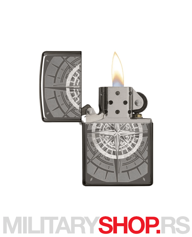 Zippo upaljač sa gravurom kompasa