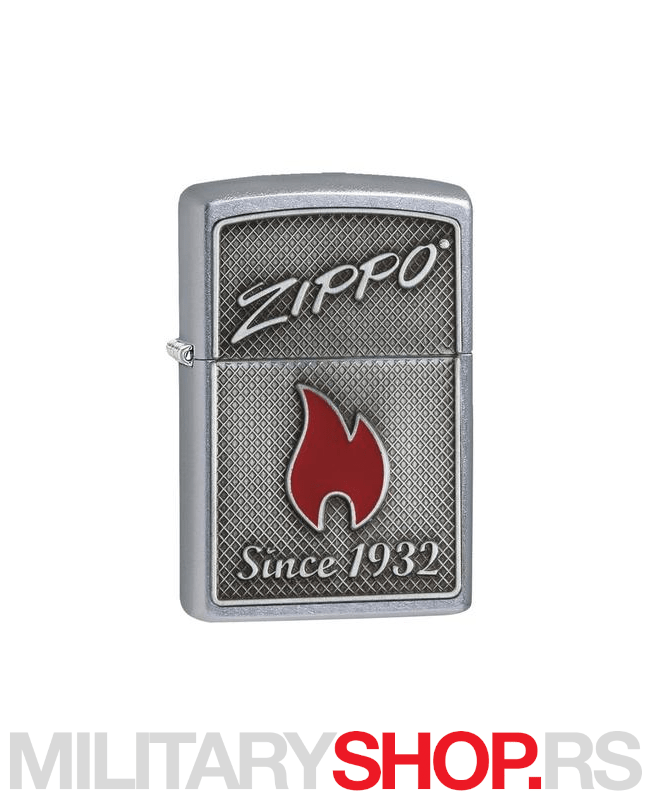Crveni plamen Zippo upaljač
