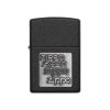 Zippo crni upaljač sa srebrnim logom