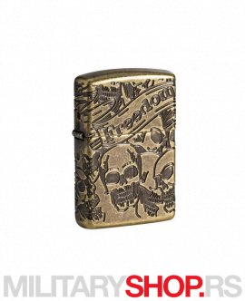Lobanja slobode Zippo upaljač