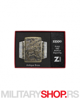 Lobanja slobode Zippo upaljač