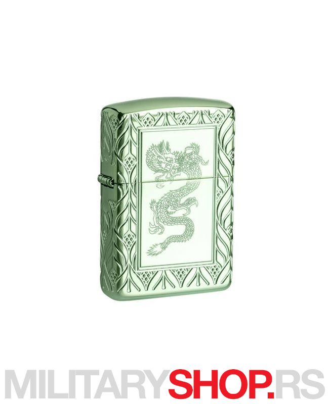 Visokopolirani Zippo upaljač Zeleni zmaj