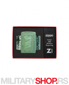 Visokopolirani Zippo upaljač Zeleni zmaj