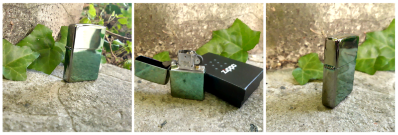 Metalik-zeleni Zippo upaljač