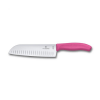 Kuhinjski nož od nerđajućeg čelika Victorinox Santoku roze