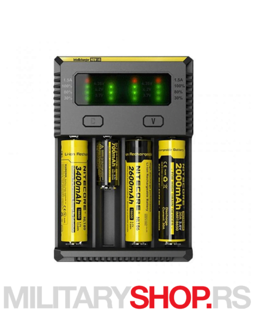 Punjač 4 baterije Nitecore New i4