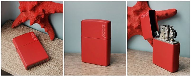 Zippo Upaljač Crveni Mat Sa Logom