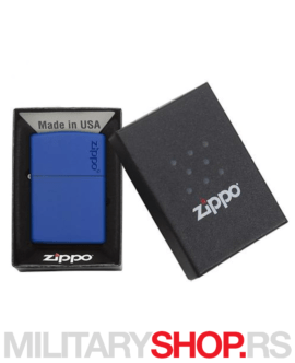 Mat kraljevska plava Zippo upaljač