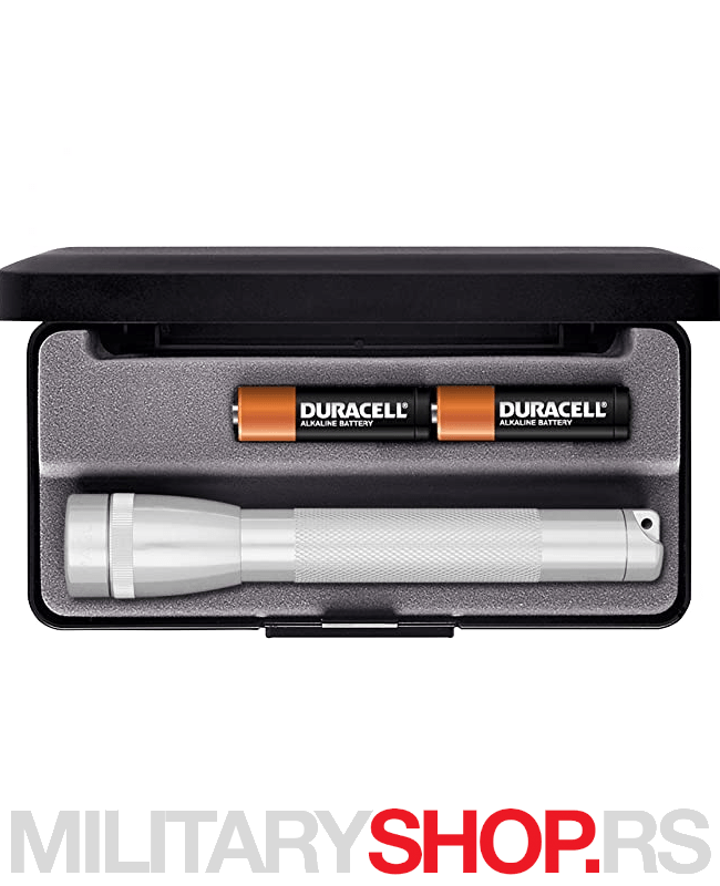 Led lampa silver Maglite M2A10L box