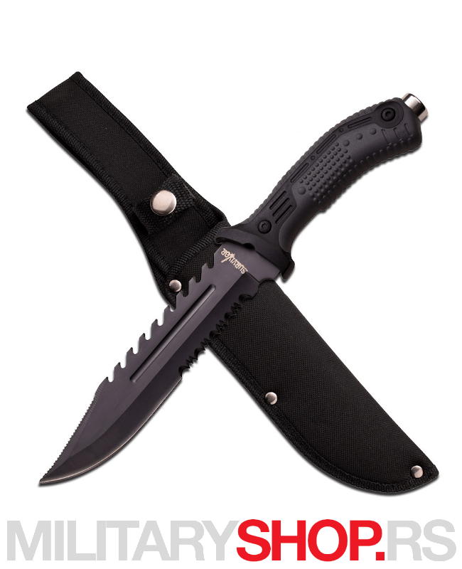Nazubljeni fiksni nož Survivor HK-793BK