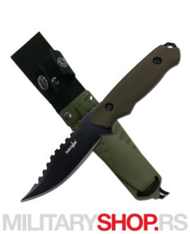 Nazubljeni Survivor nož sa futrolom HK-774GN