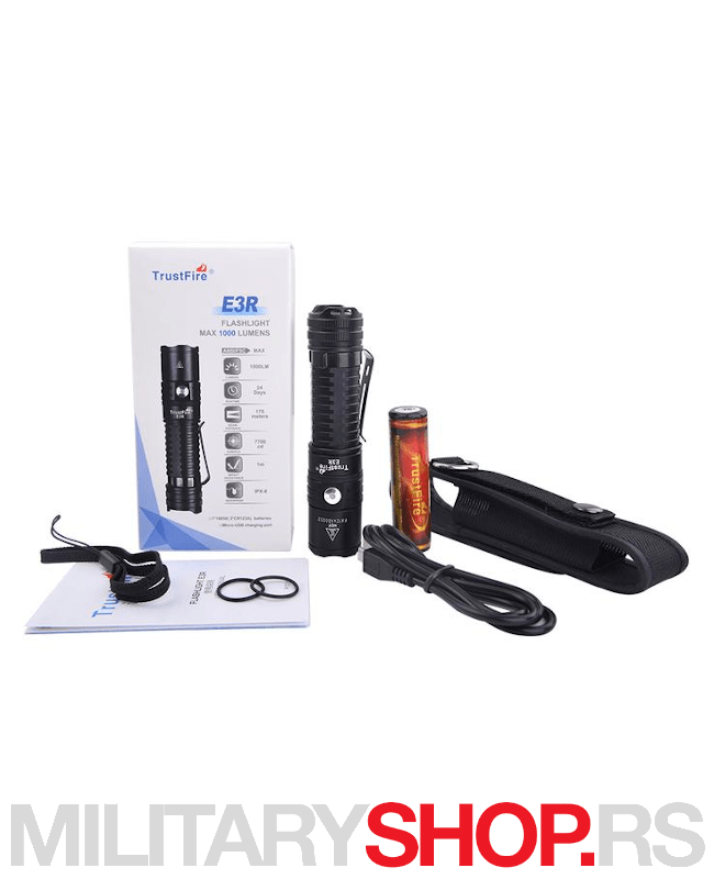 Lampa sa usb punjačem TrustFire E3R