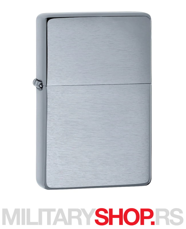 Upaljač Zippo sivi Brushed Chrome VINTAGE