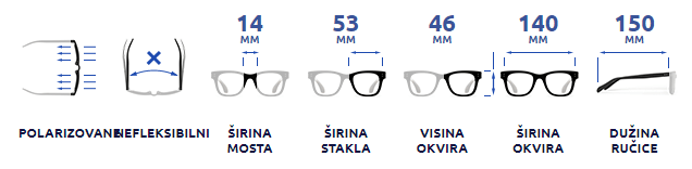 Pilotske sunčane naočare Arctica Prodigy S-263B