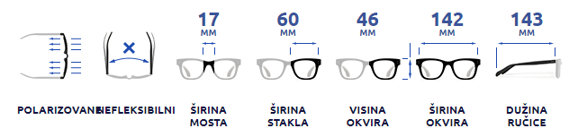 Polarizovane sunčane naočare Arctica S-287B