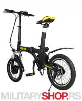 Električni bicikl sklopivi Ring RX16 crni